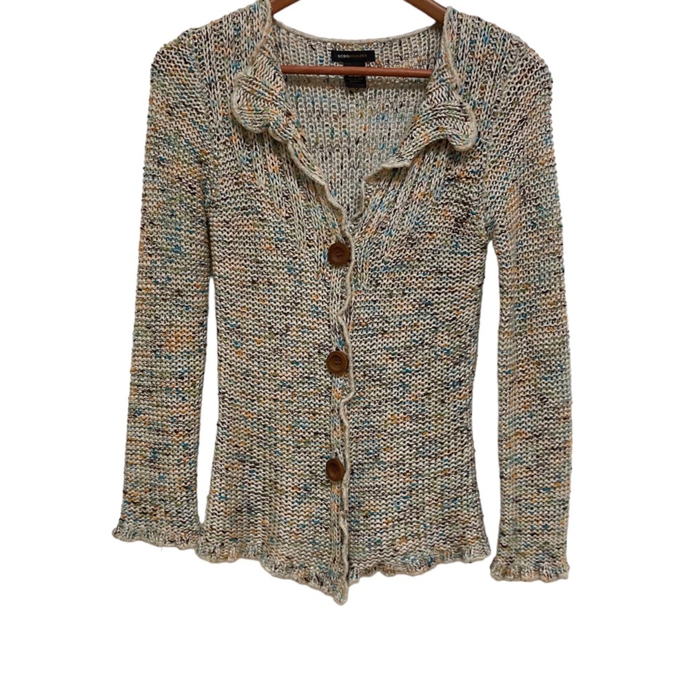 Knitted Cardigan Sweater/Button Down Sweater/BCBGMaxAzria / Size Small